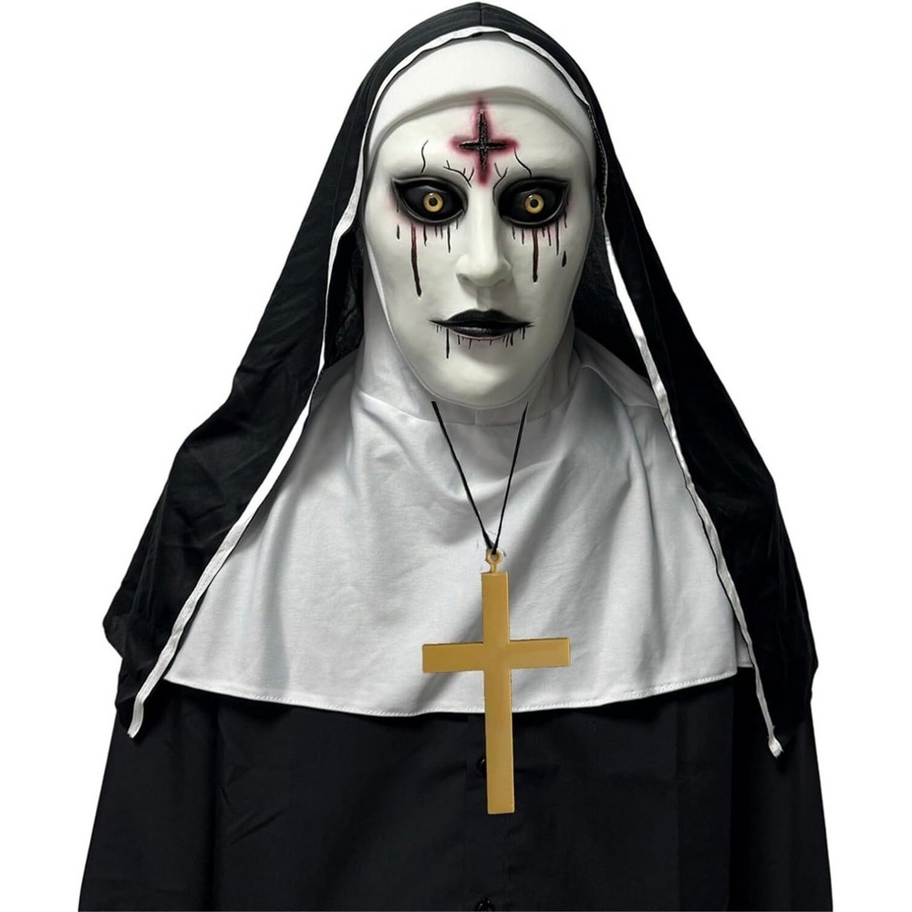 Womens Nun Dress Halloween The Nun Costume Scary Nun Outfit Religious Nun Dress